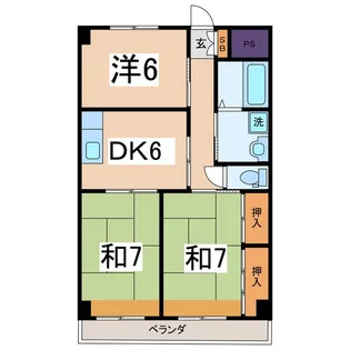 イーストヤマナシ【3階】の間取り