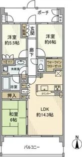 グレーシアステイツいずみ野【2階】の間取り