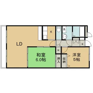 マンションヴェルテスII【2階】の間取り