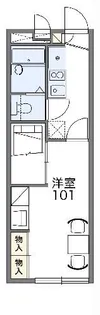 レオパレス横落【2階】の間取り