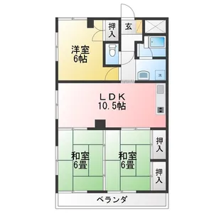 武州ビル【3階】の間取り