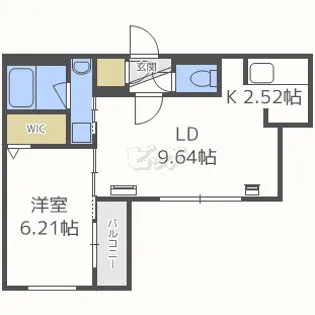 アクア美園【3階】の間取り