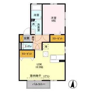 ボナール【1階】の間取り