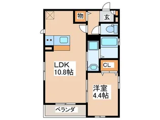 ル・ソレイユ寺田町【3階】の間取り