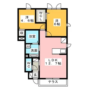 Villa Nagaya【1階】の間取り