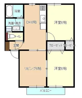 アムールミシマB【1階】の間取り
