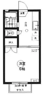 パークサイドシャトレWS B棟【2階】の間取り
