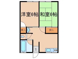 シティハイムフローレスI【2階】の間取り