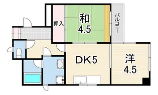 ロイヤルメゾン山際【5階】の間取り