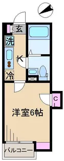 サンパレス王子【2階】の間取り