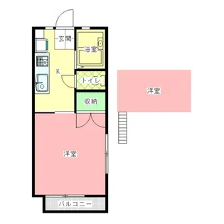 コーポフルサワ【1階】の間取り