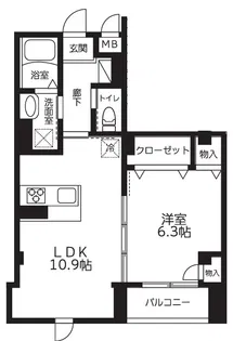 The Apartment ACE 3【3階】の間取り