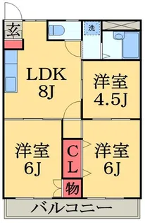 グリーンハイツ【2階】の間取り