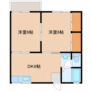 コーポ石水B【1階】の間取り
