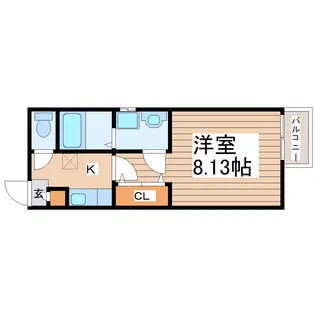 クレフラスト台原駅前【1階】の間取り