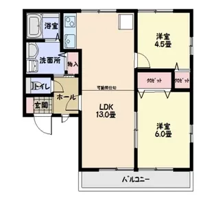 スターライトヴィラA棟【2階】の間取り