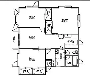 メゾンクレールA【1階】の間取り