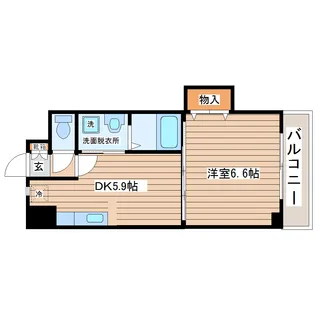 アネシス泉中央【1階】の間取り