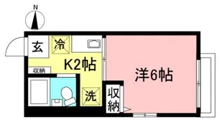 シティハイム東府中【1階】の間取り