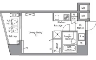 東京都千代田区岩本町2【マンション】の間取り