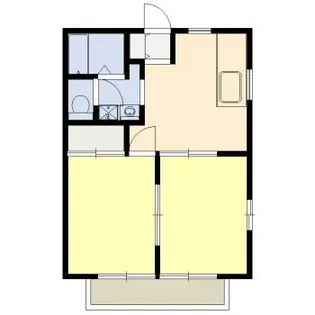 キャッスルハイツA棟【2階】の間取り