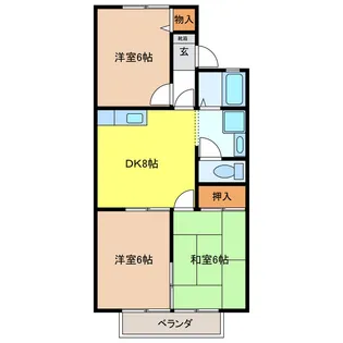 ボナールMusubu 南棟【2階】の間取り