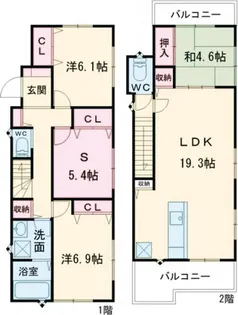 東京都練馬区関町北3【一戸建】の間取り