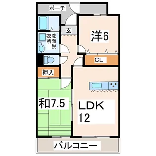 ペルファヴォーレ【3階】の間取り