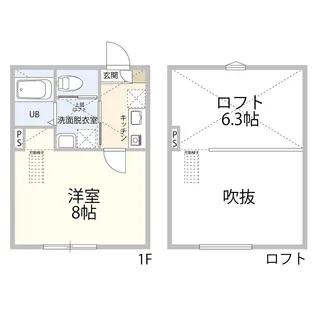 SKY武蔵小杉【1階】の間取り