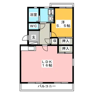 レヂデンスISHII S【1階】の間取り