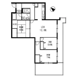 神奈川県中郡二宮町中里2【マンション】の間取り