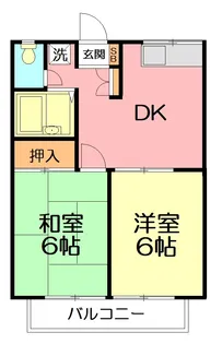 エステートピア湘南【1階】の間取り