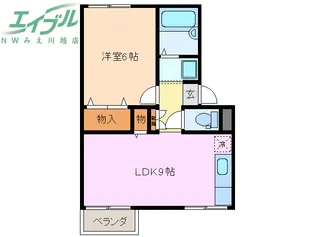 エスポワールあさひ【2階】の間取り
