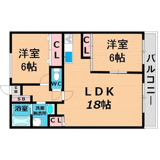 大阪府守口市南寺方東通4【マンション】の間取り