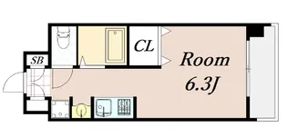 プレサンス京都駅前千都【4階】の間取り