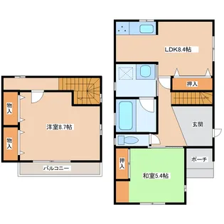 宮城県仙台市太白区郡山3【一戸建】の間取り