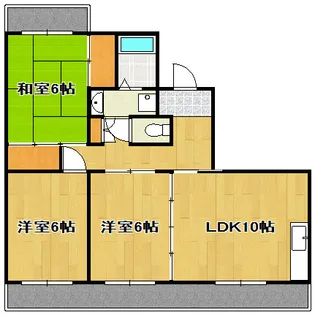 グリーンハイツA【2階】の間取り