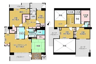 コロネード原山5号棟の間取り