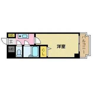 1Kの間取り画像