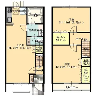 群馬県太田市由良町【一戸建】の間取り