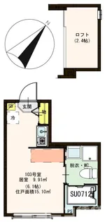 東京都葛飾区東金町4【アパート】の間取り