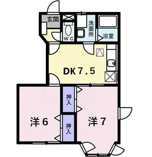 ベルエール【1階】の間取り