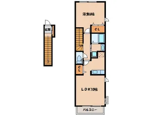 デフィーM【2階】の間取り