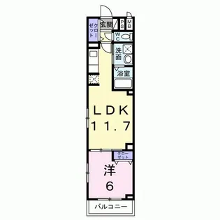グランデ蒲生茜町【4階】の間取り