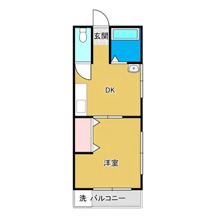 福井コーポ【2階】の間取り