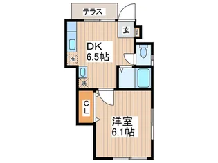 メリディアンハウス【1階】の間取り