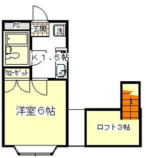 プレステージ上落合【2階】の間取り