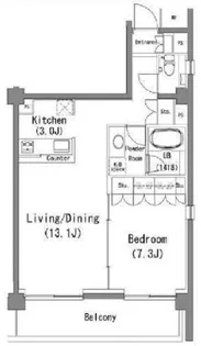東京都港区南青山3【マンション】の間取り