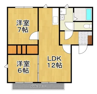 ストロベリーパレス【2階】の間取り