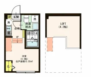 東京都江戸川区東小岩5【アパート】の間取り